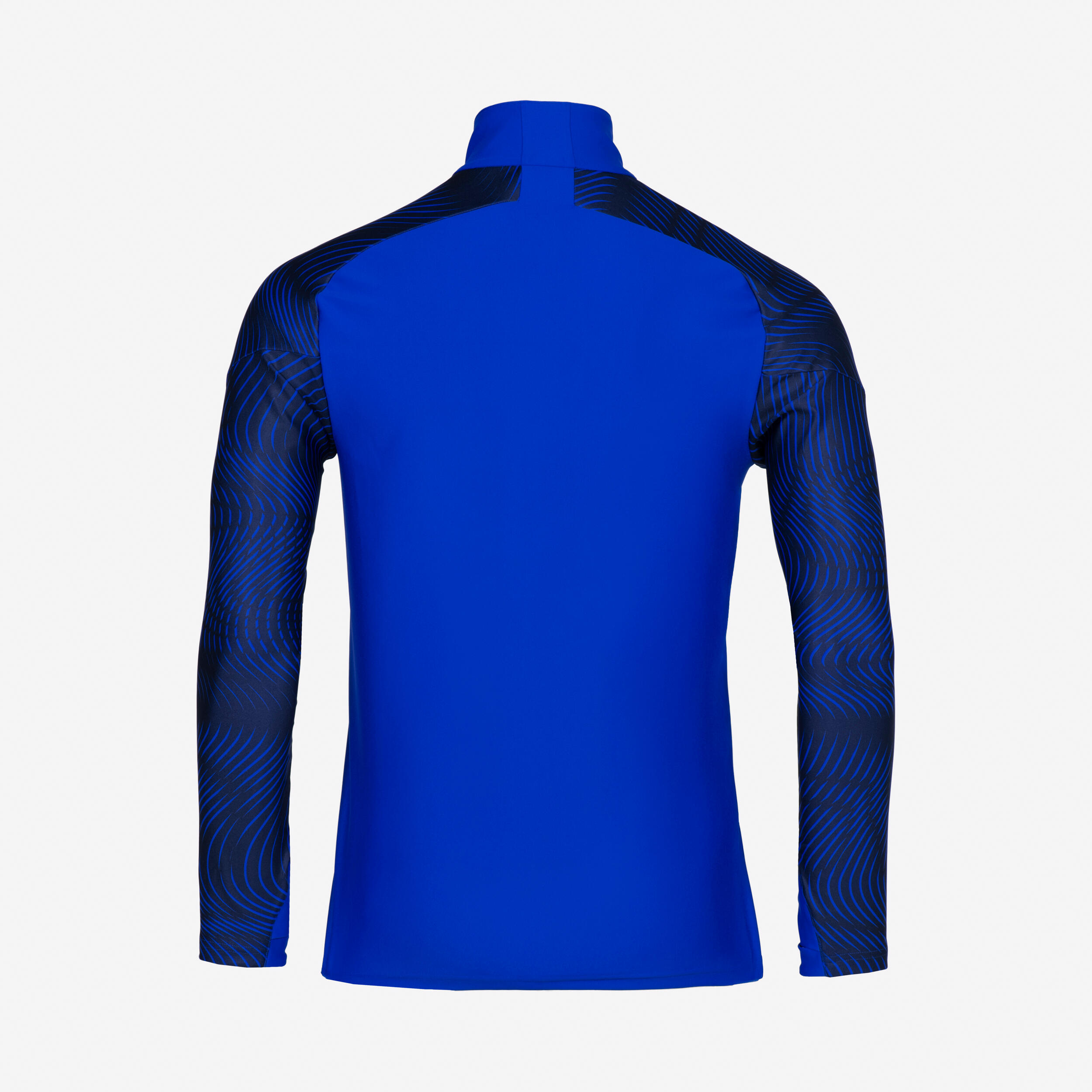 Sweat 1/2 zip VIRALTO WAVY club marine et bleu 4/5