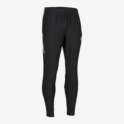 PANTALON D'ENTRAINEMENT DE FOOTBALL ADULTE VIRALTO WAVE NOIR ET JAUNE FLUO