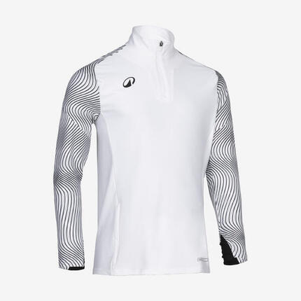 Sweat 1/2 zip VIRALTO WAVY club Vert fluo et noir