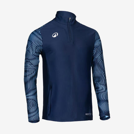 Sweat 1/2 zip VIRALTO WAVY club Vert fluo et noir