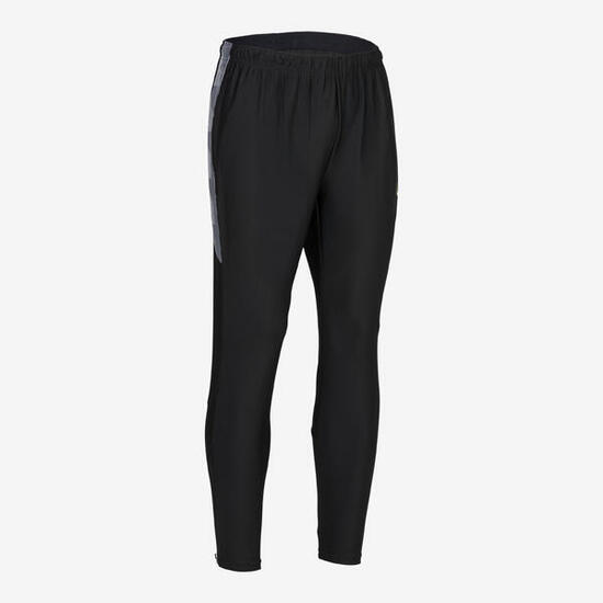Pantalon d'entrainement de football adulte Viralto Dop noir et gris