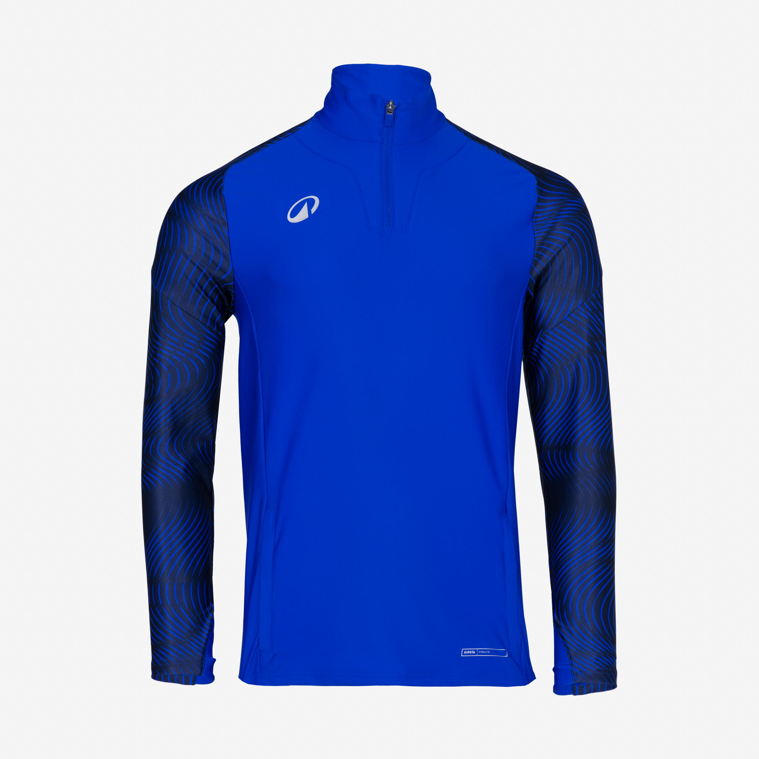 Sweat 1/2 zip VIRALTO WAVY club marine et bleu 2/5