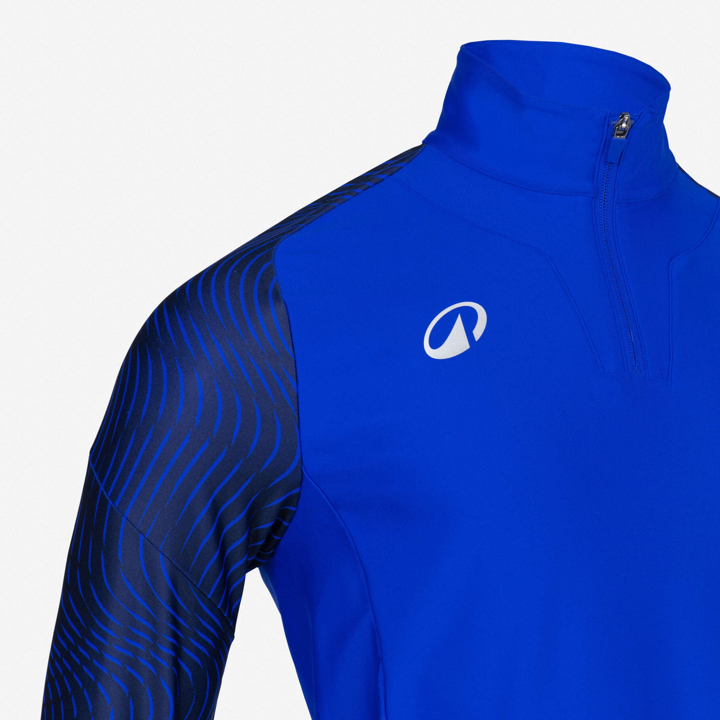 Sweat 1/2 zip VIRALTO WAVY club marine et bleu 3/5