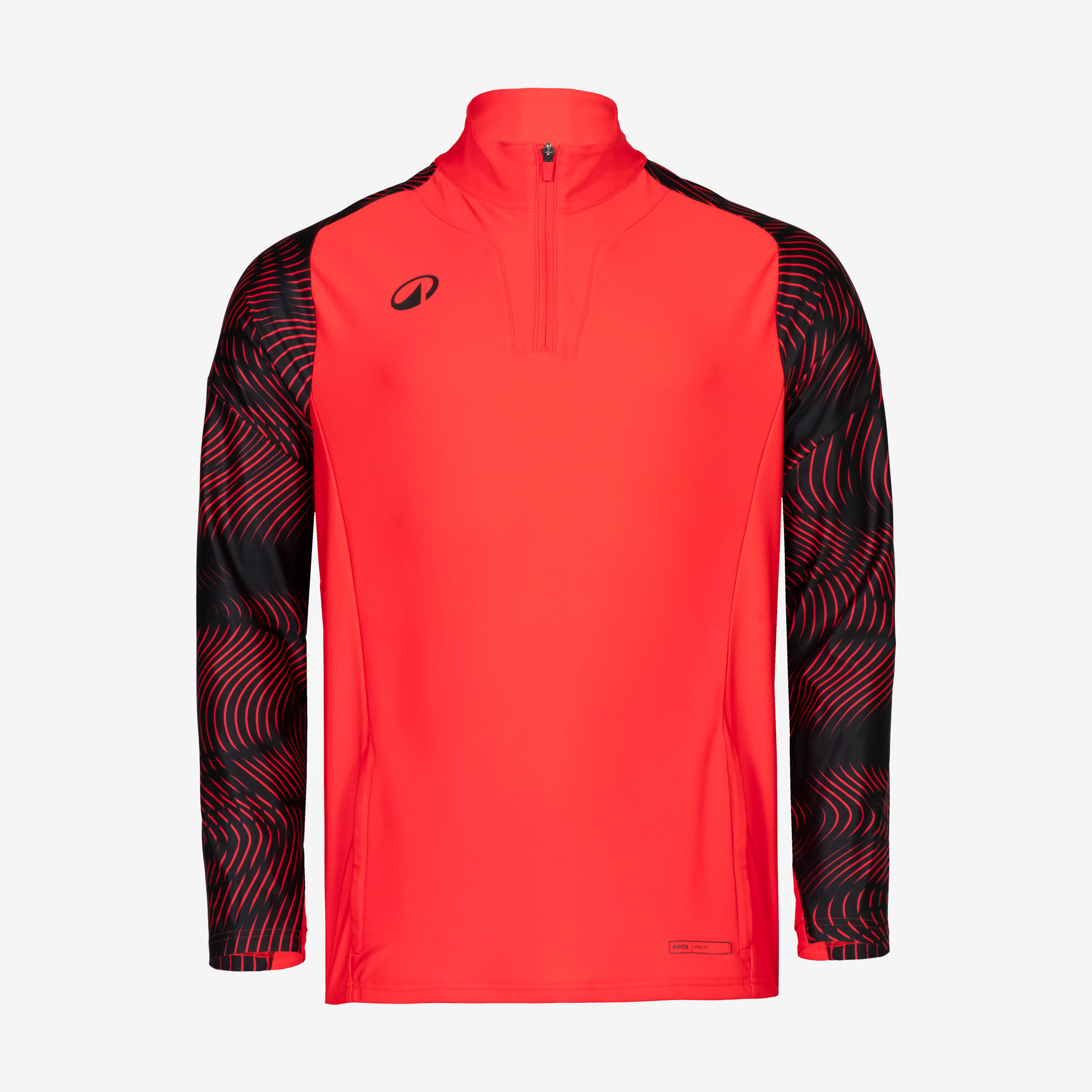 1/2 zip Sweatshirt VIRALTO WAVY club neon pink and black 2/5