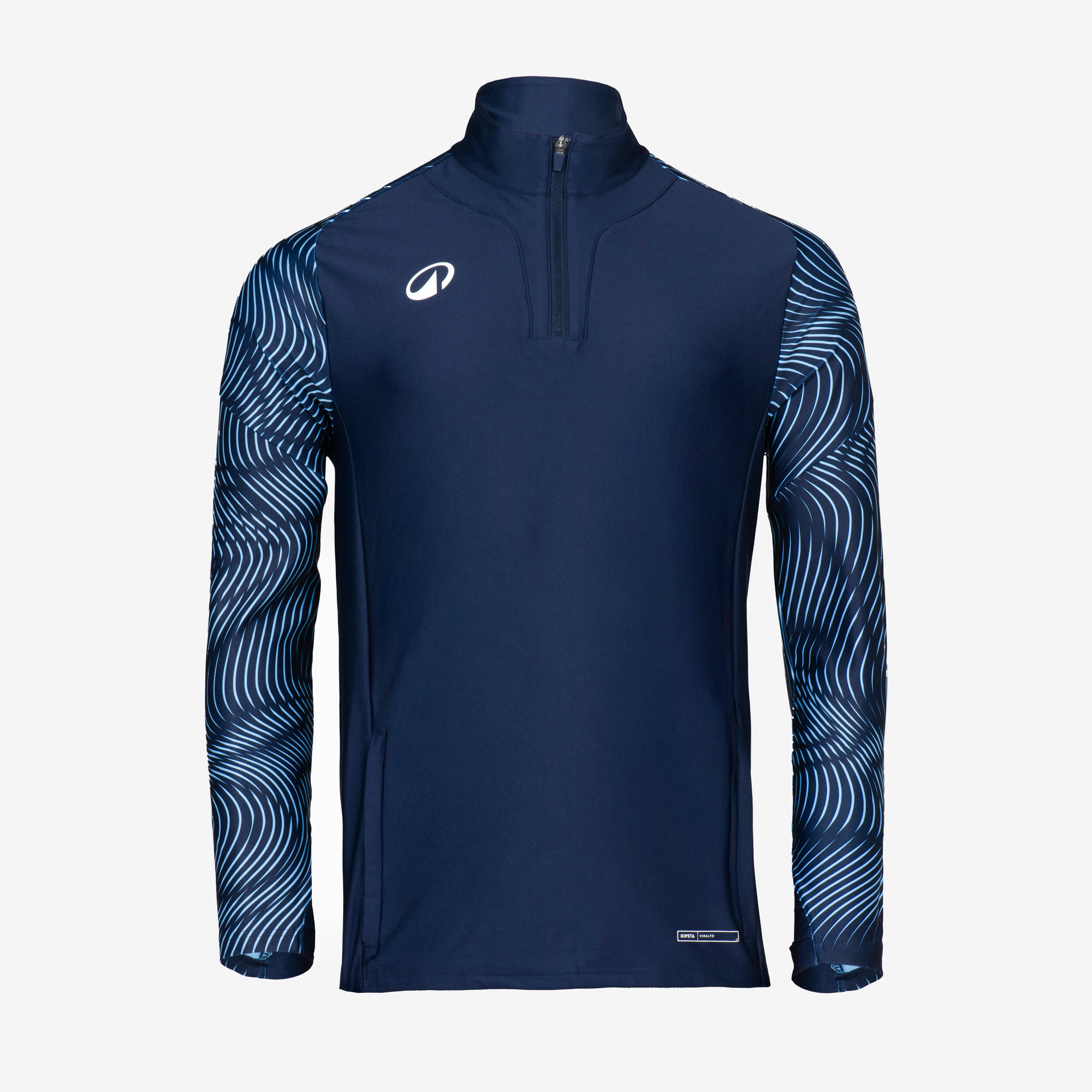 Sweat 1/2 zip VIRALTO WAVY club bleu ciel 2/5