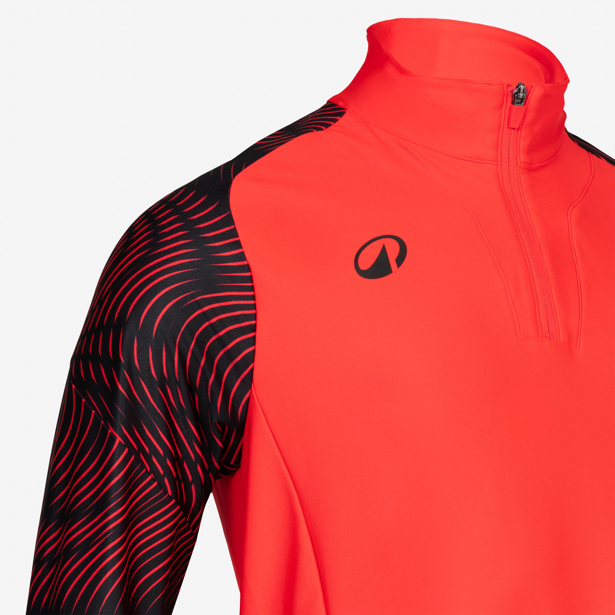 1/2 zip Sweatshirt VIRALTO WAVY club neon pink and black 3/5