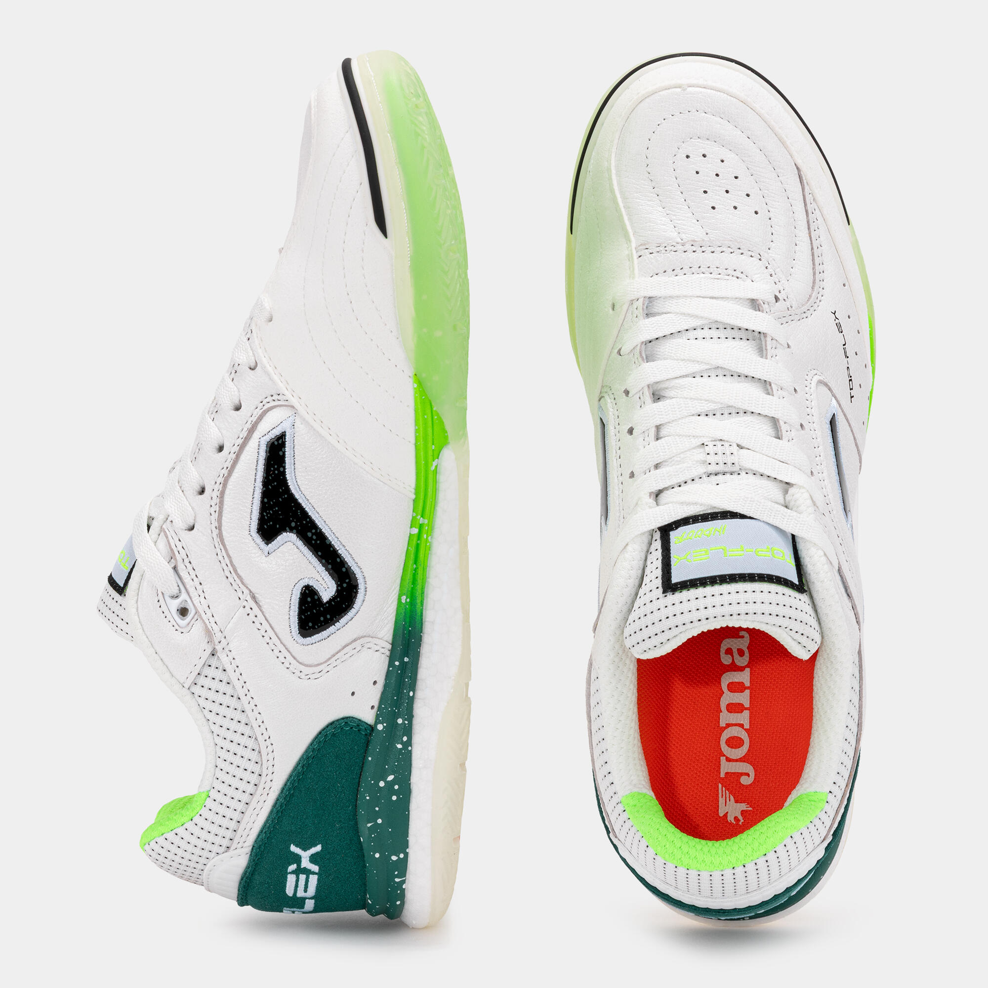 Chaussure de Futsal TOP FLEX REBOUND Adulte Blanc 3/4