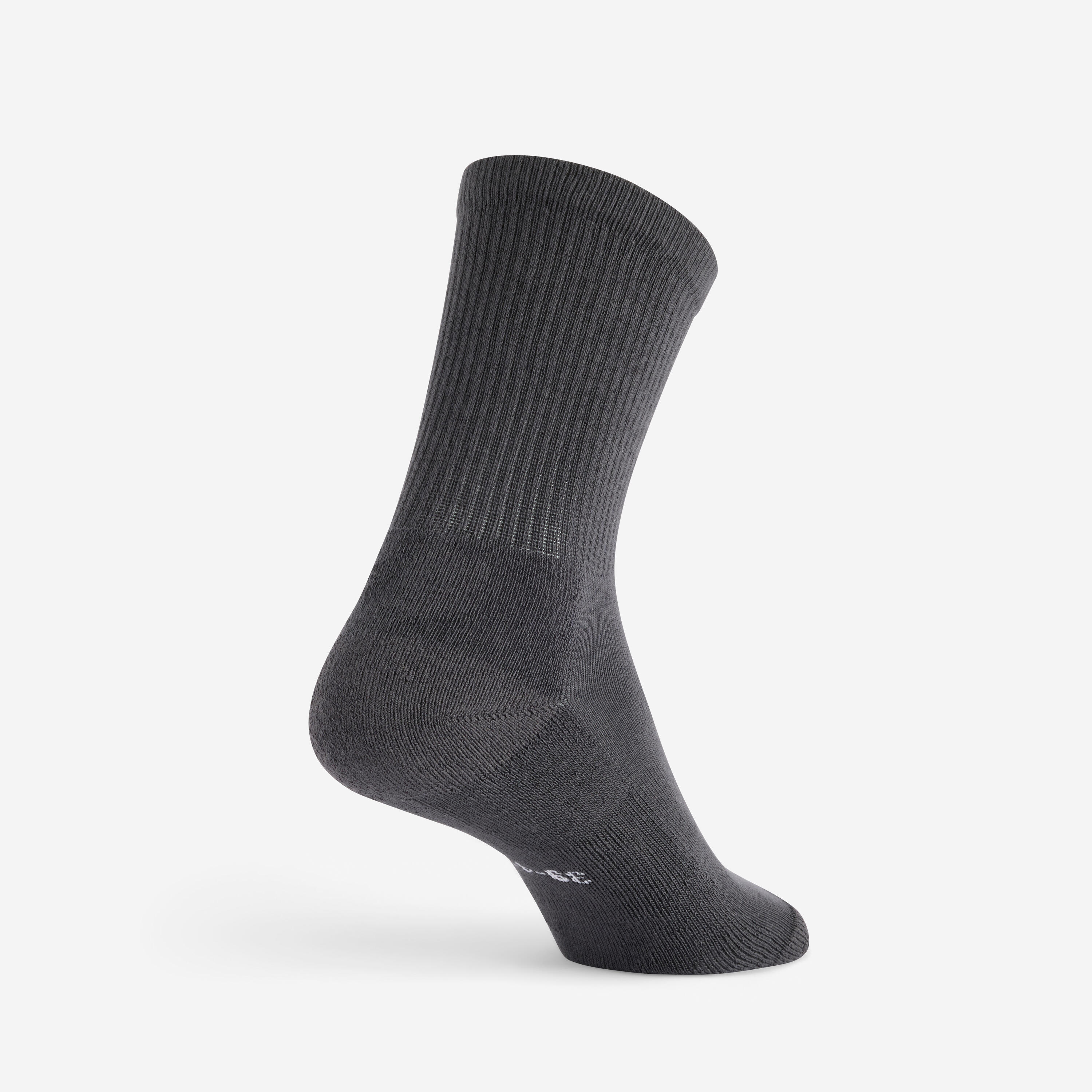 CHAUSSETTES DE SPORT HAUTES RS 300 NOIR EN LOT DE 4. 4/5