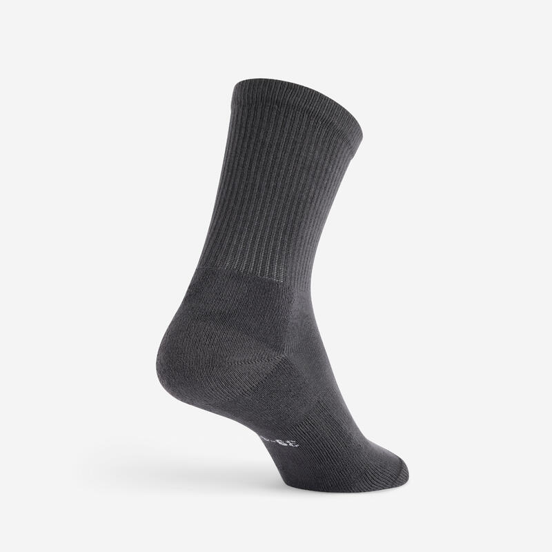 Set 4 perechi șosete sport lungi RS 300 Negru Adulți