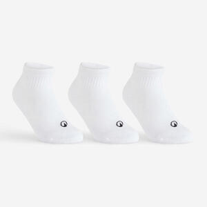 Calcetines media caña de tenis Niños Pack de 3 Artengo R100 blanco