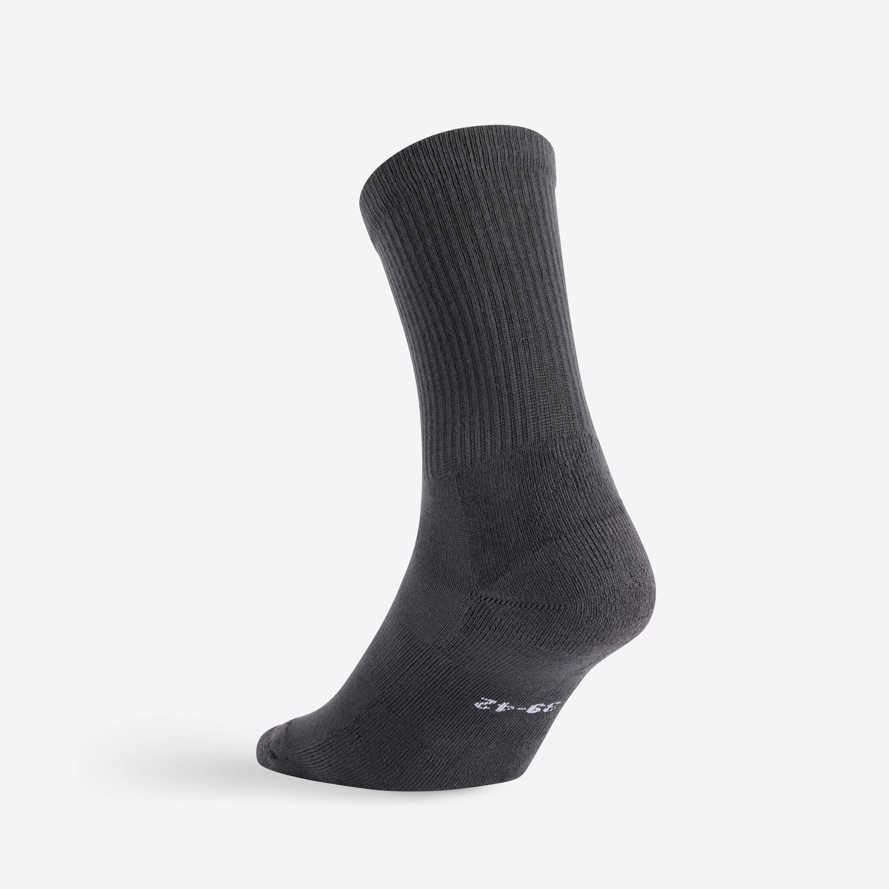 CHAUSSETTES DE SPORT HAUTES RS 300 NOIR EN LOT DE 4. 5/5