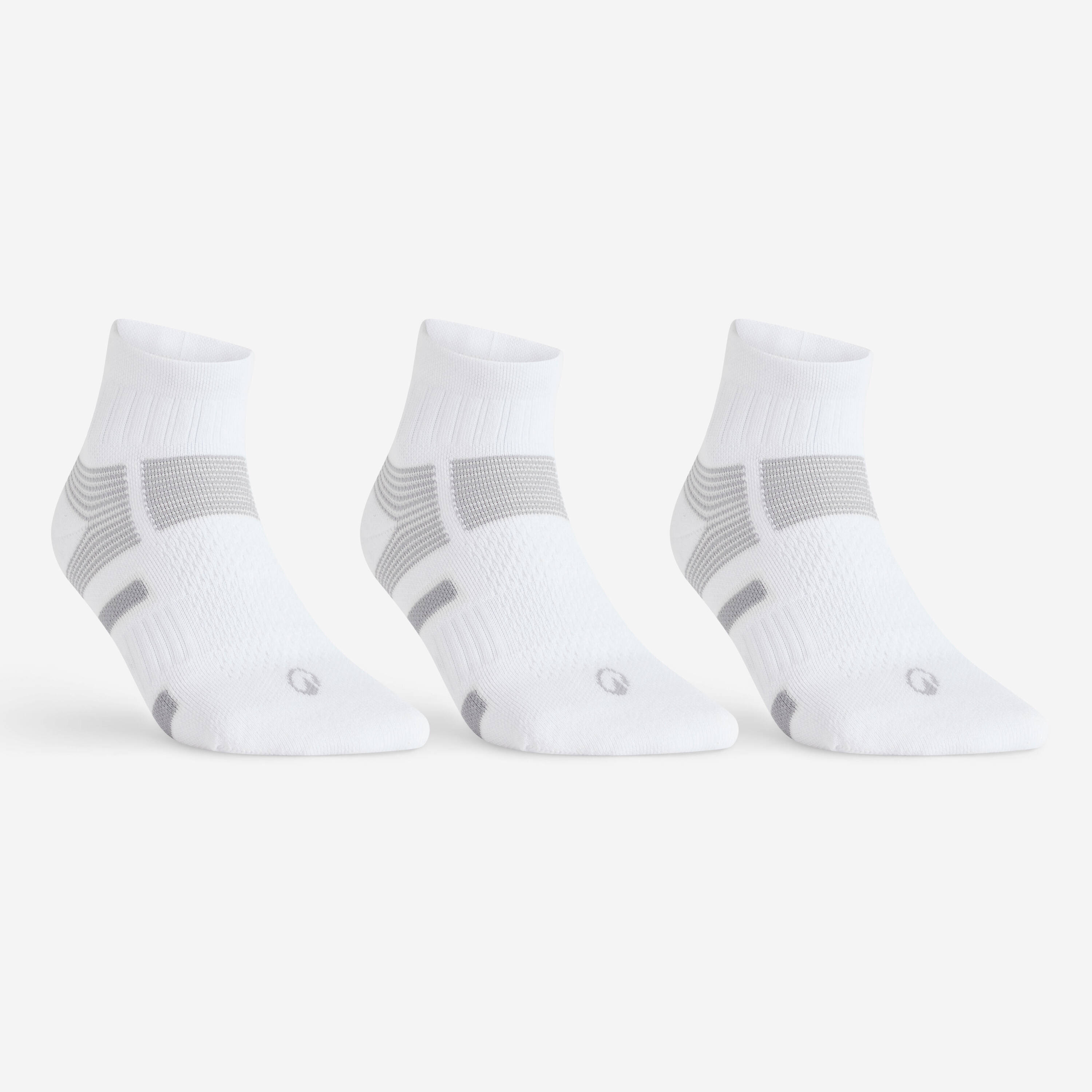 RS 560 Mid Sport Socks Tri-Pack - White/Grey -  1