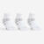 CHAUSSETTES DE SPORT MI-HAUTES ARTENGO RS 560 BLANC GRIS LOT DE 3