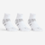CHAUSSETTES DE SPORT MI-HAUTES ARTENGO RS 560 BLANC GRIS LOT DE 3