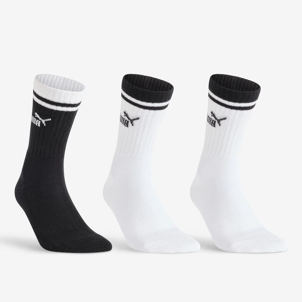 High Sports Socks Tri-Pack - White/Black