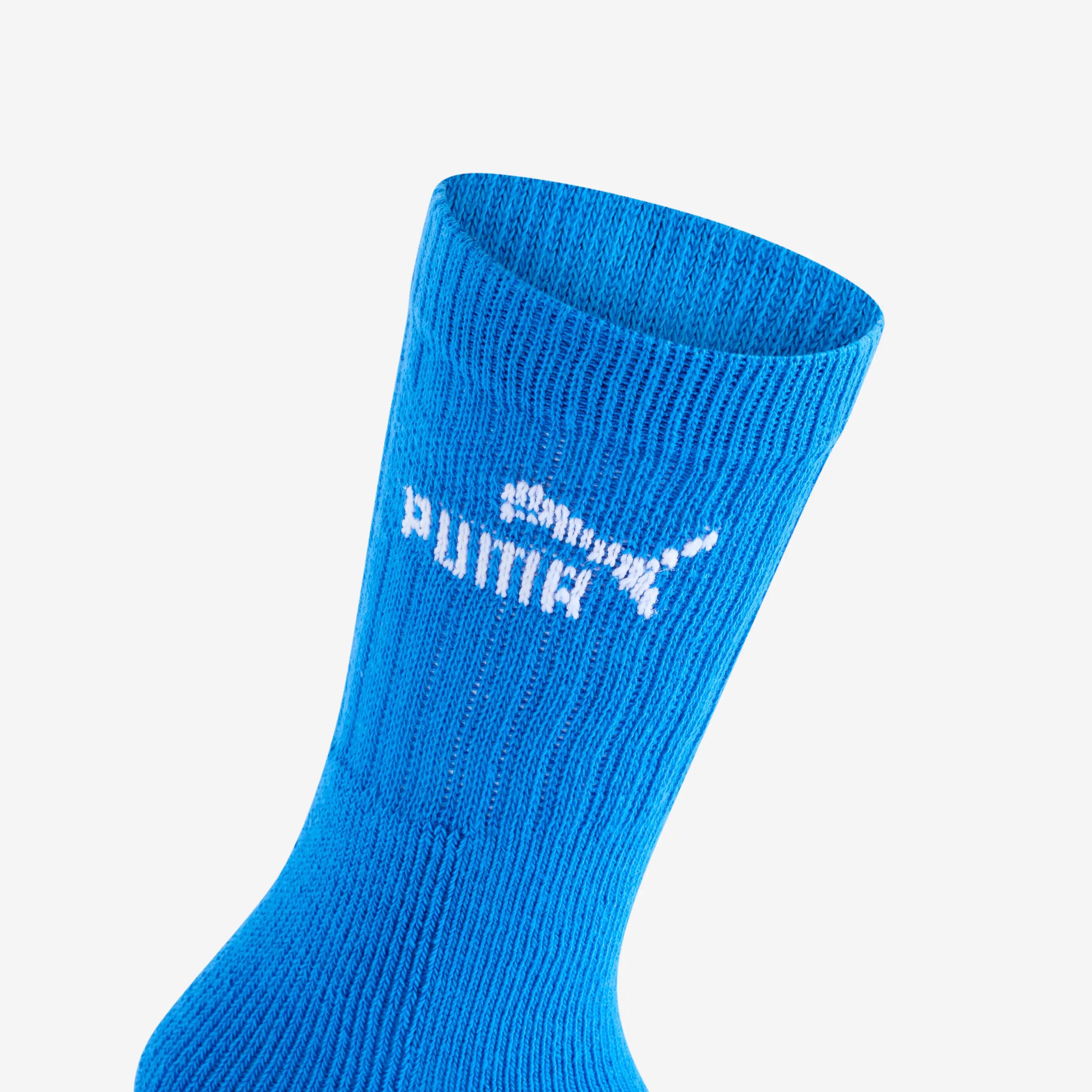 CHAUSSETTES DE SPORT PUMA HAUTES BLEU GRIS BLANC NOIR EN LOT DE 5. 3/5