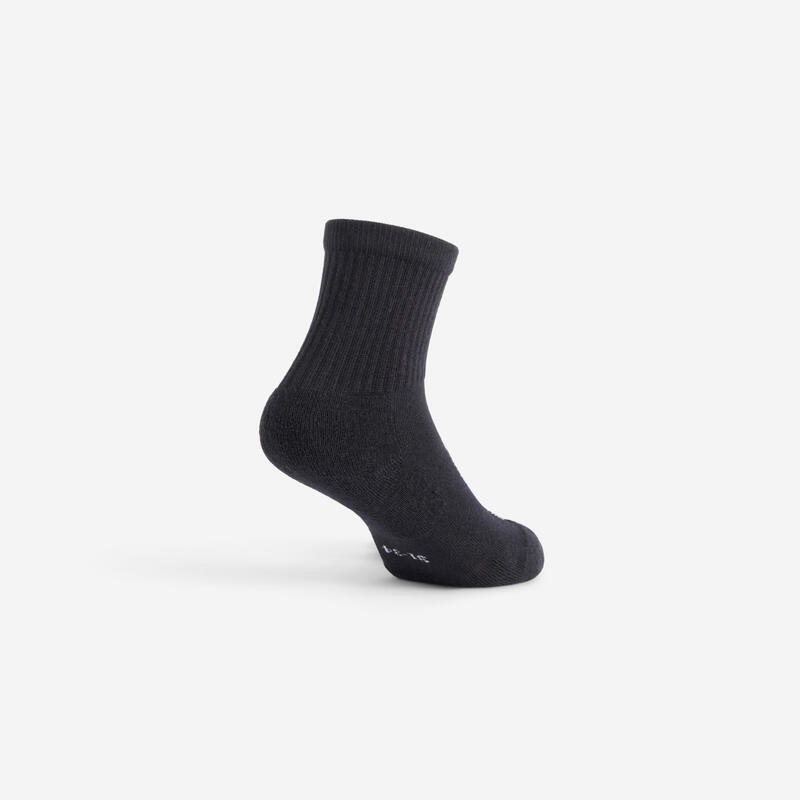Set de 3 perechi de șosete lungi RS 100 negru Copii