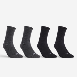 CHAUSSETTES DE SPORT HAUTES RS 300 NOIR EN LOT DE 4.