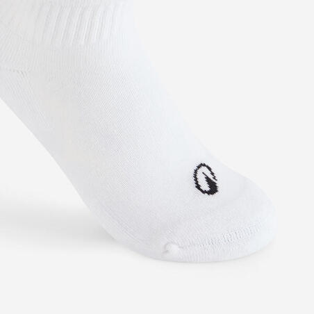 НОСКИ ДЛЯ ИГРЫ В БОЛЬШОЙ ТЕННИС СО СРЕДНЕЙ МАНЖЕТОЙ ДЕТСКИЕ RS 100 3 ПАРЫ