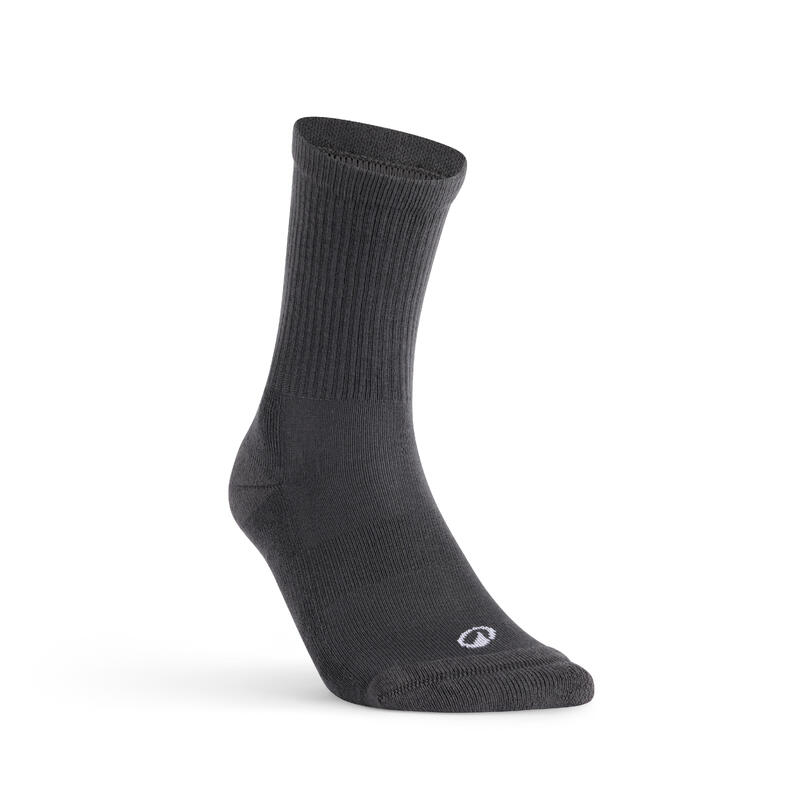 Set 4 perechi șosete sport lungi RS 300 Negru Adulți