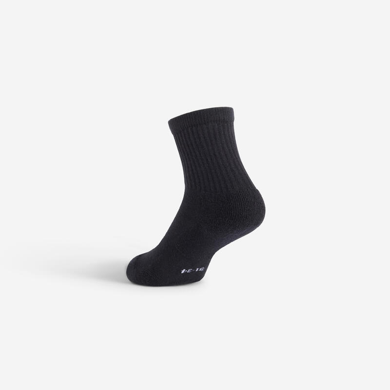 Set de 3 perechi de șosete lungi RS 100 negru Copii