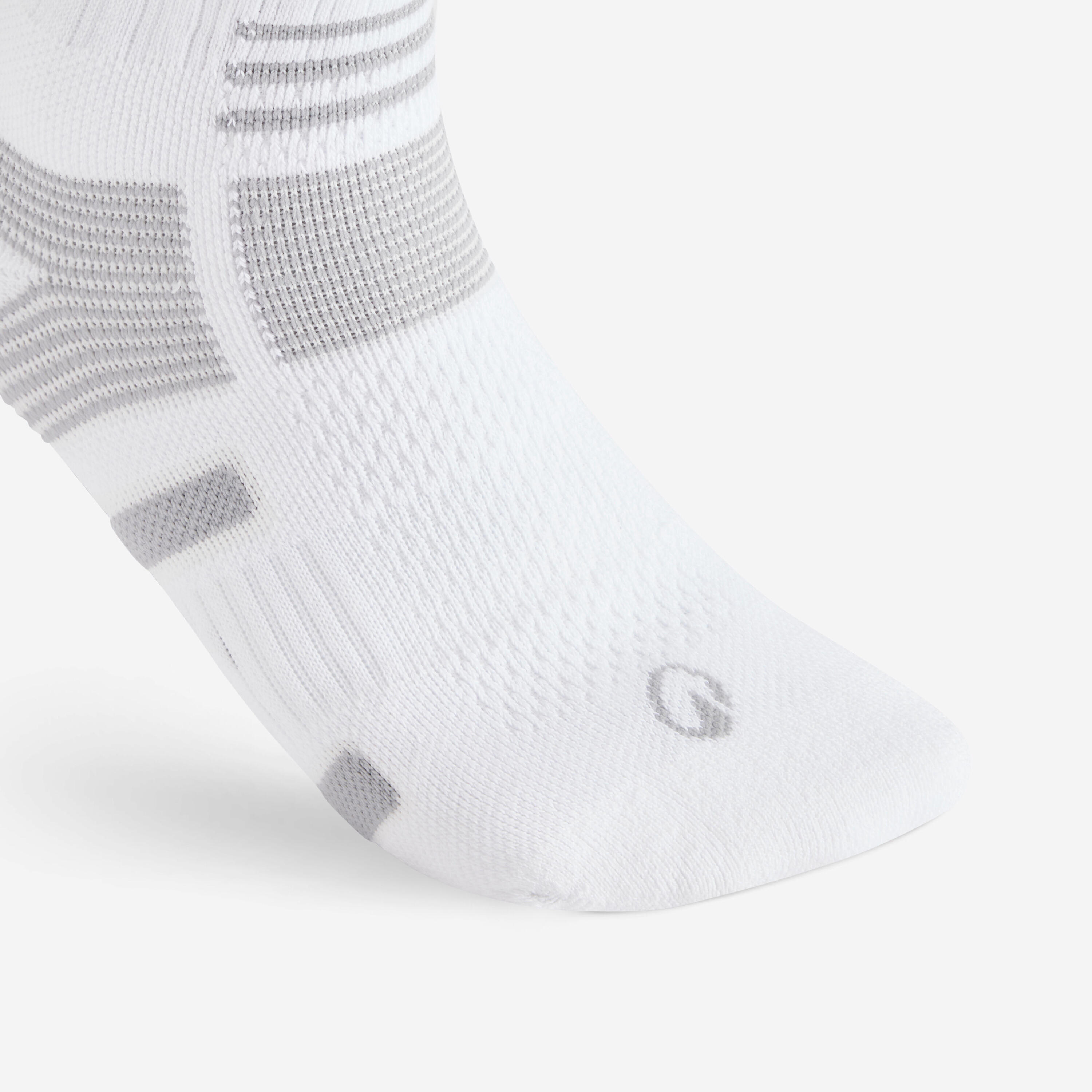 CHAUSSETTES DE TENNIS HAUTES ARTENGO RS 560 BLANC GRIS LOT DE 3 3/5