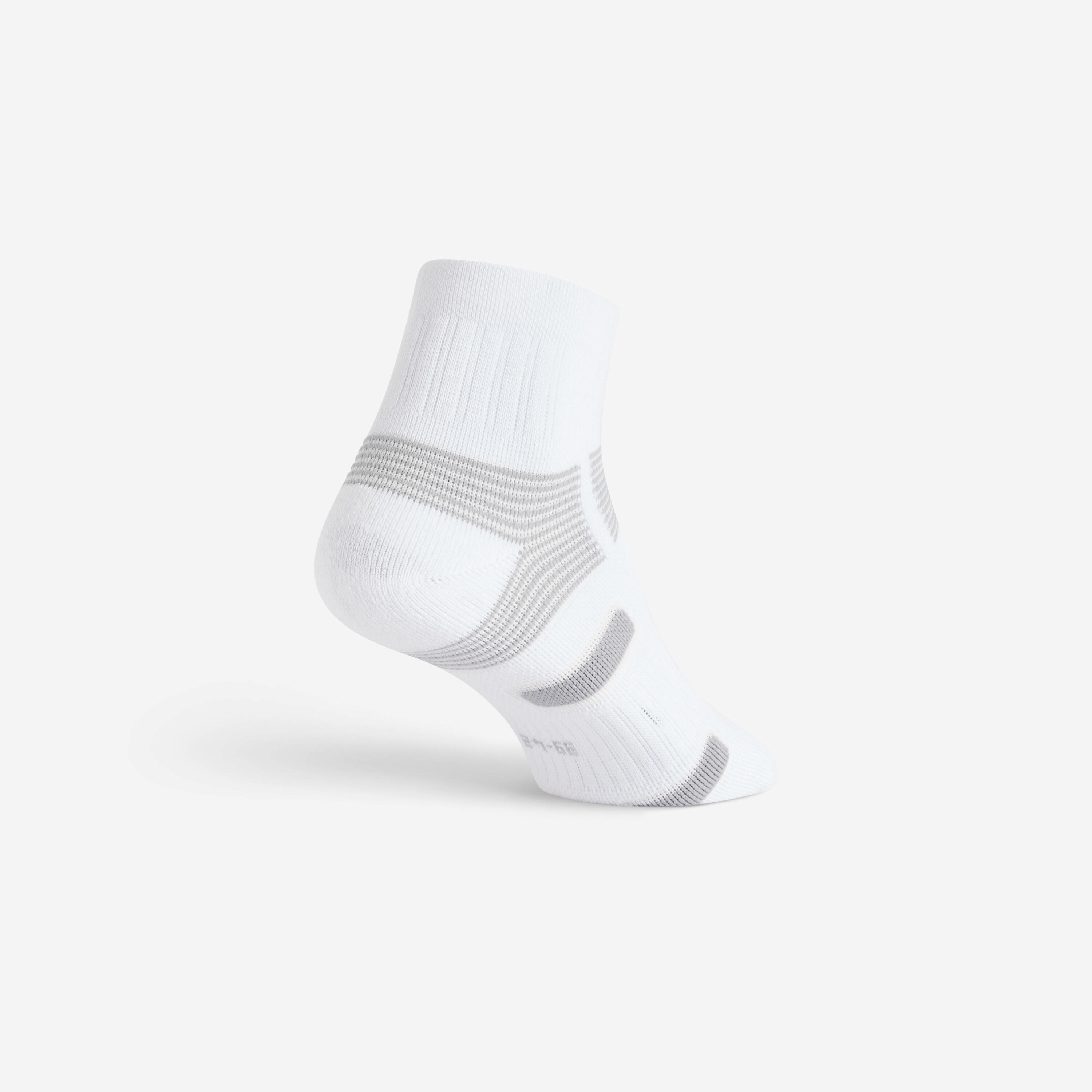 BAS DE SPORT MI-HAUTS ARTENGO RS 560 BLANC GRIS LOT DE 3 4/5