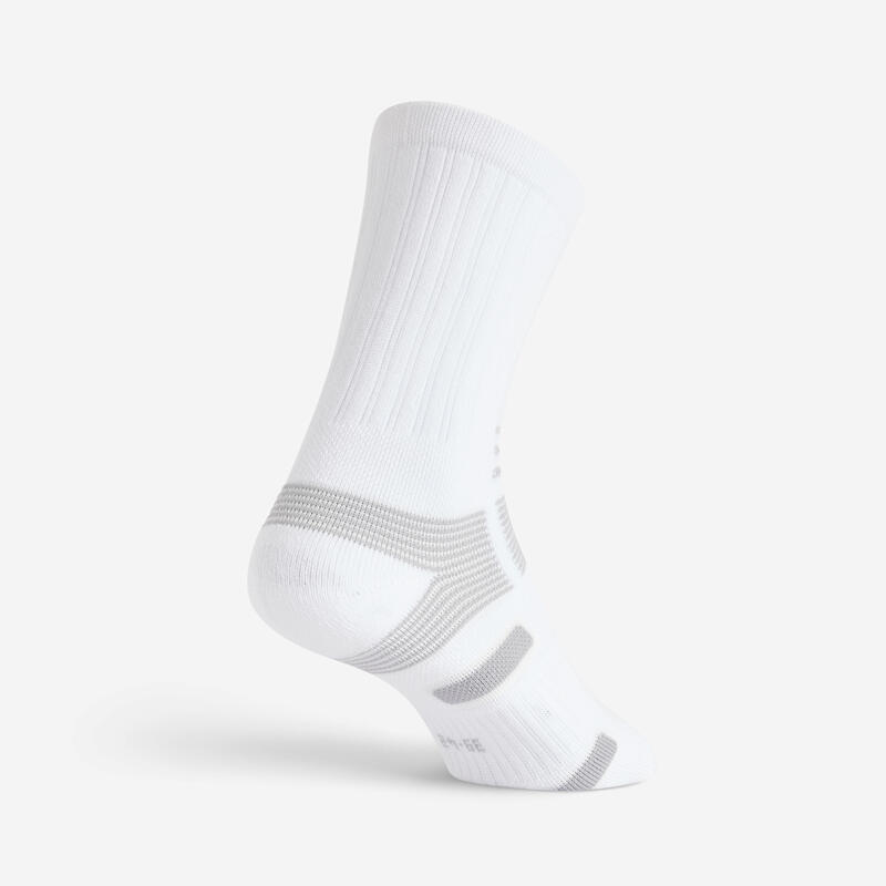 Set Şosete Lungi RS560  x 3 Alb-Gri Adulţi 