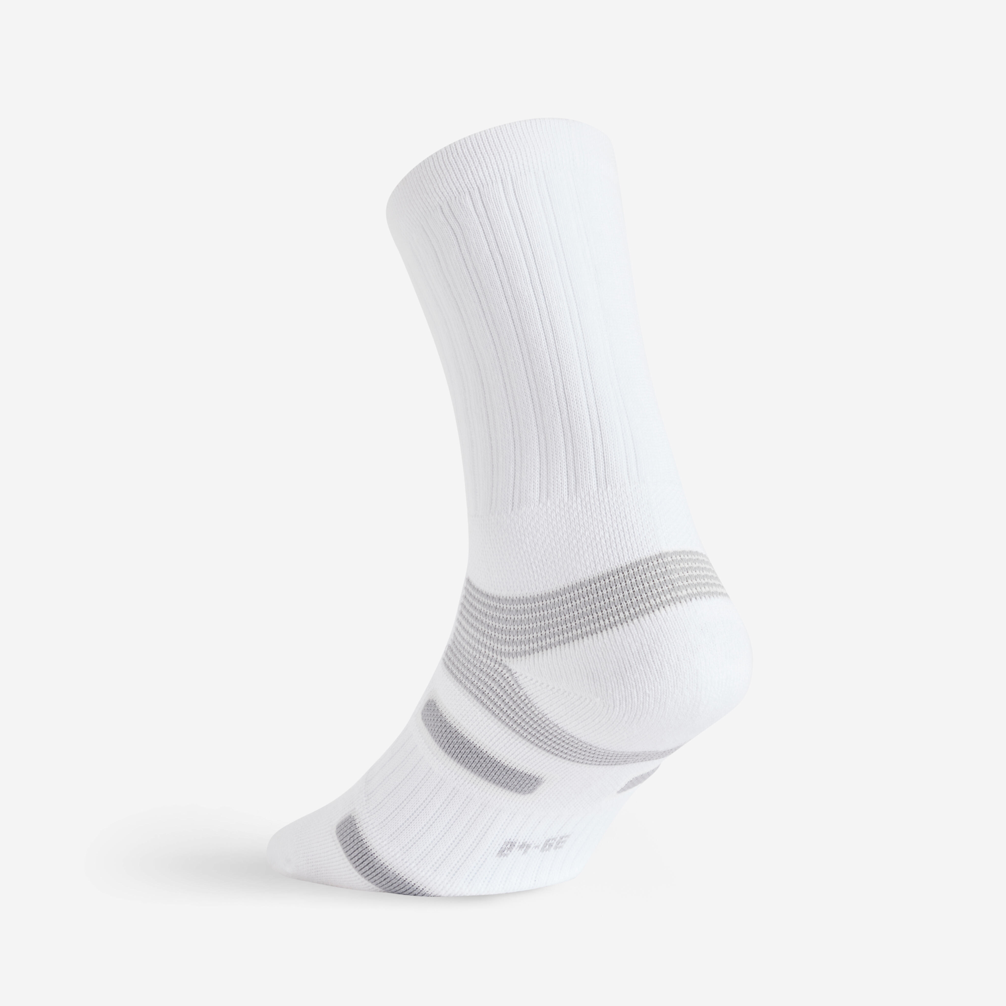 High Tennis Socks RS 560 Tri-Pack - White/Grey - ARTENGO