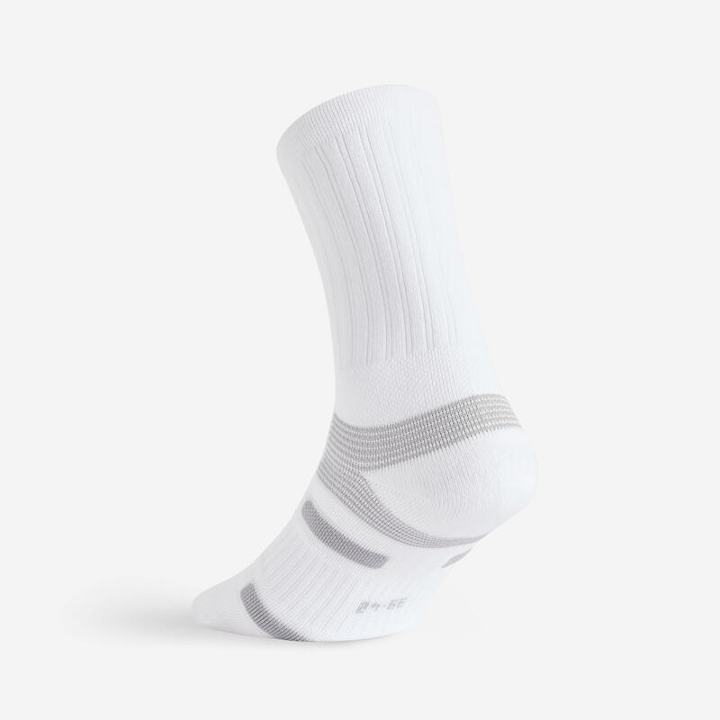 Set Şosete Lungi RS560  x 3 Alb-Gri Adulţi 
