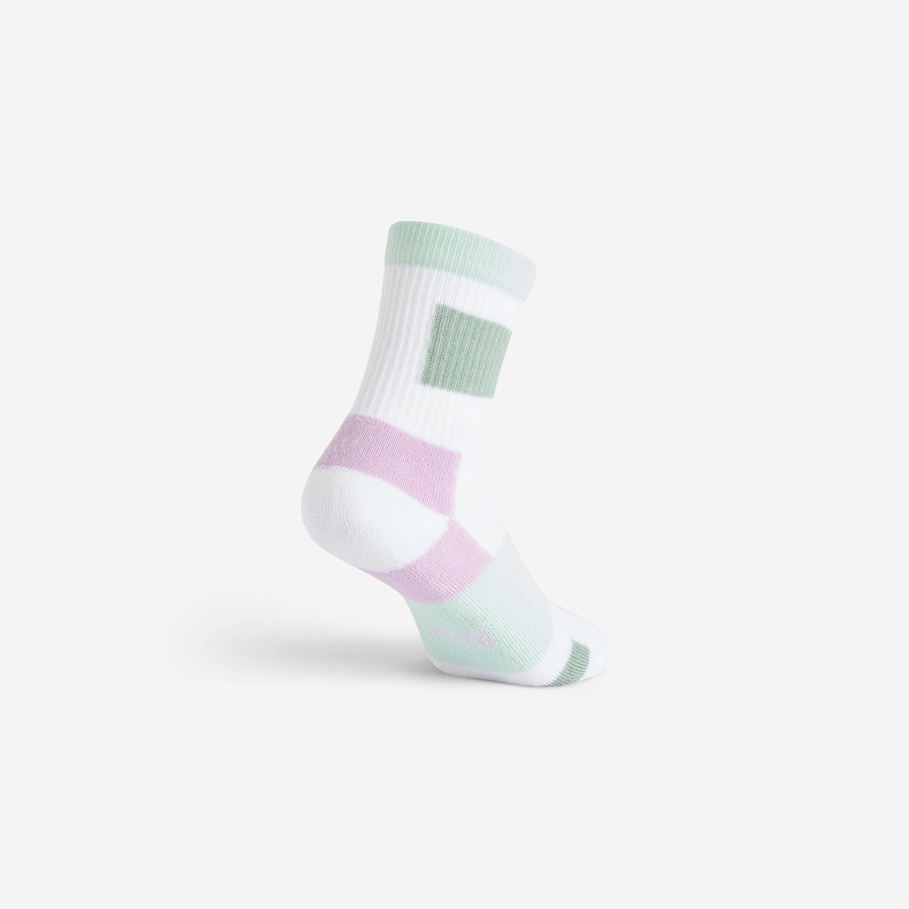 Calze lunghe bambino RS 300 grigio-verde x4 4/5