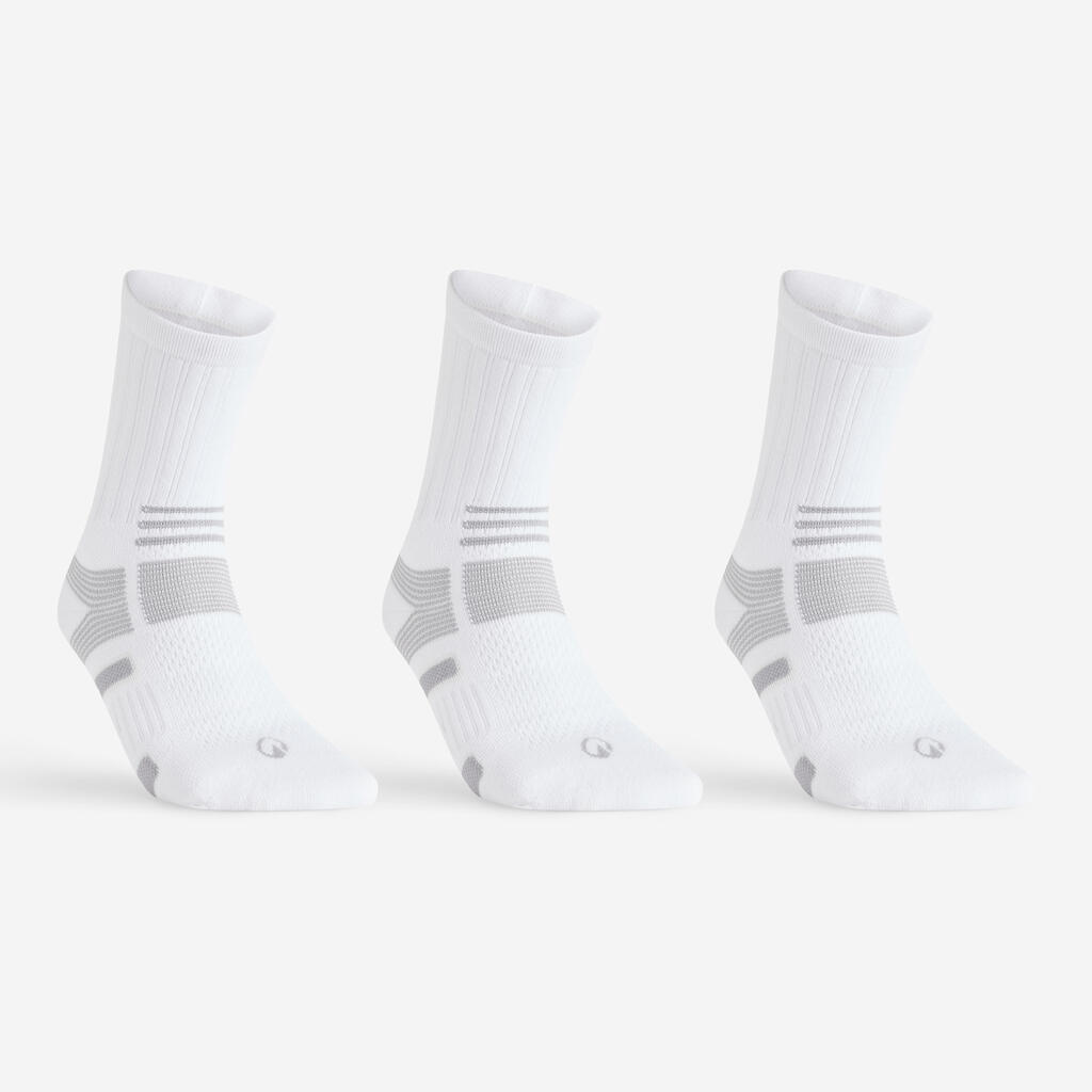 High Sport Socks RS 560 Tri-Pack - White/Grey