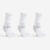 CHAUSSETTES DE SPORT HAUTES ARTENGO RS 560 BLANC GRIS LOT DE 3