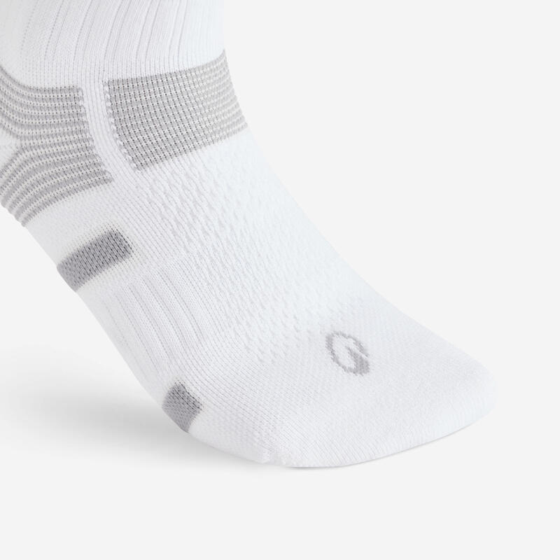 Tenis Çorabı - Orta Konçlu - Unisex - 3 Çift - Beyaz/Gri - Decathlon RS 560