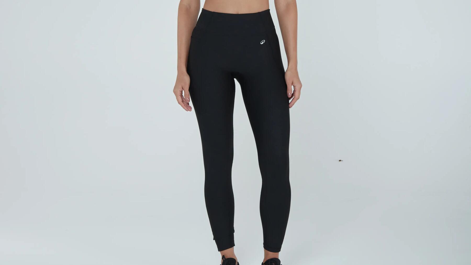 Legging Feminina de treino Power Fit Domyos Preta
