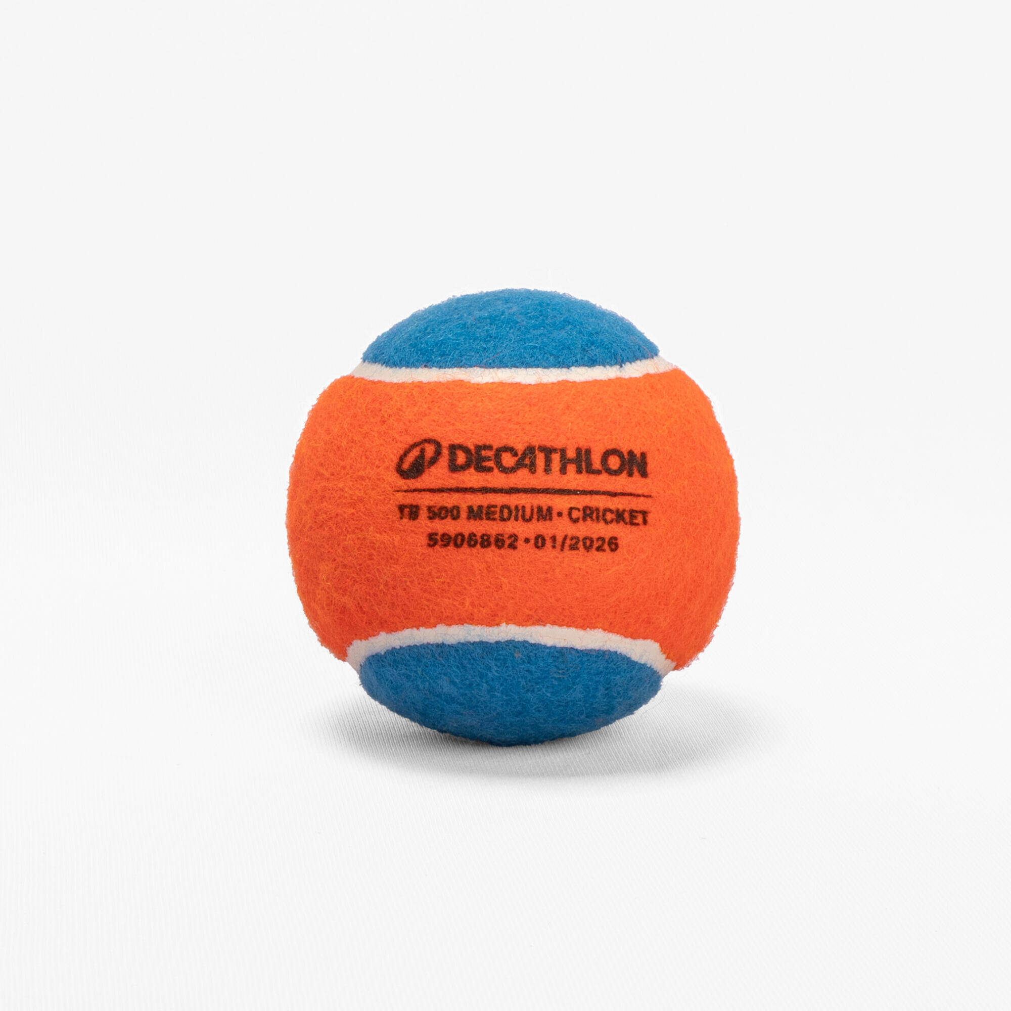 TENNIS BALL MEDIUM ORANGE BLUE -  1