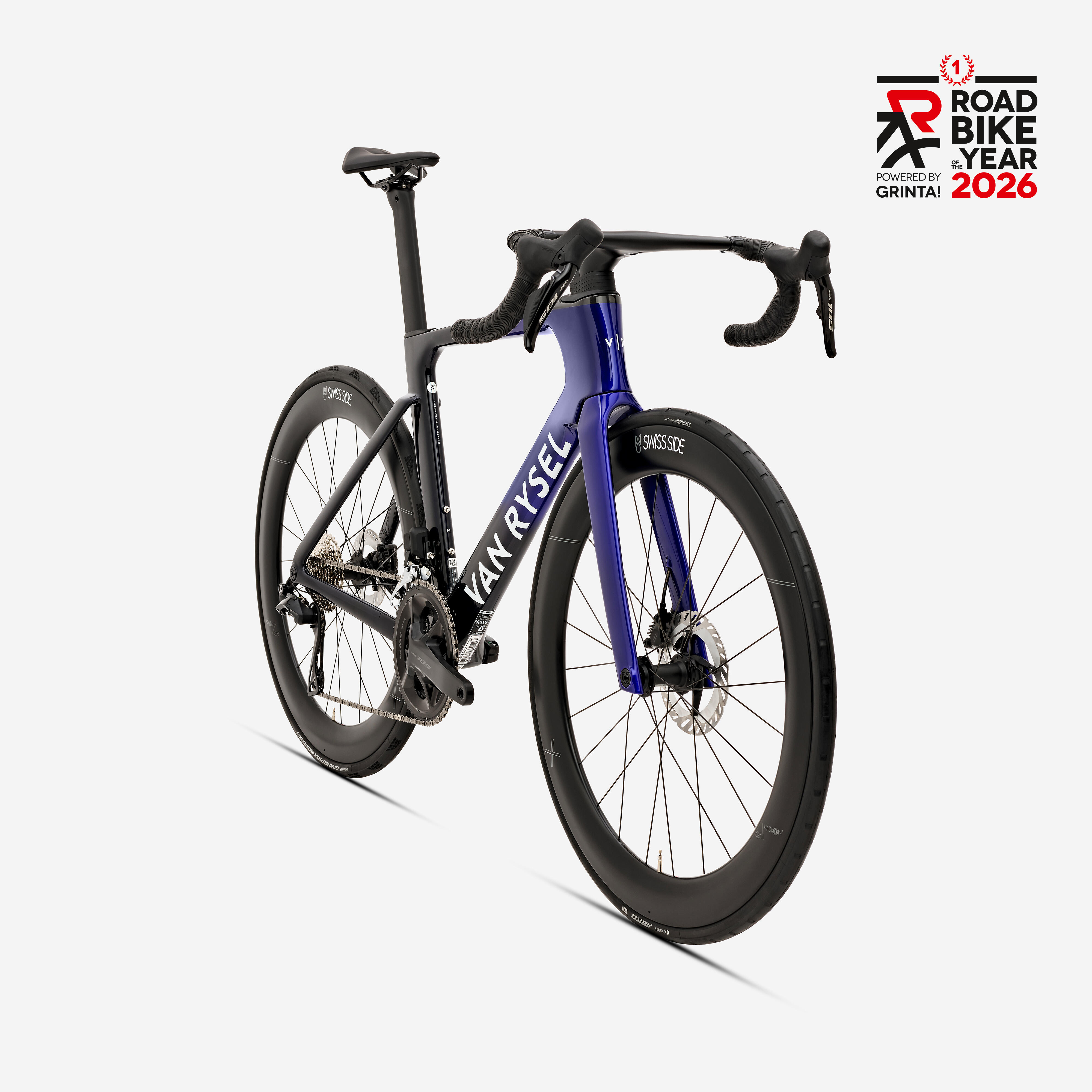 VAN RYSEL Cestný bicykel RCR-F Pro 105 Di2 12 PWM fialový S · záber 3