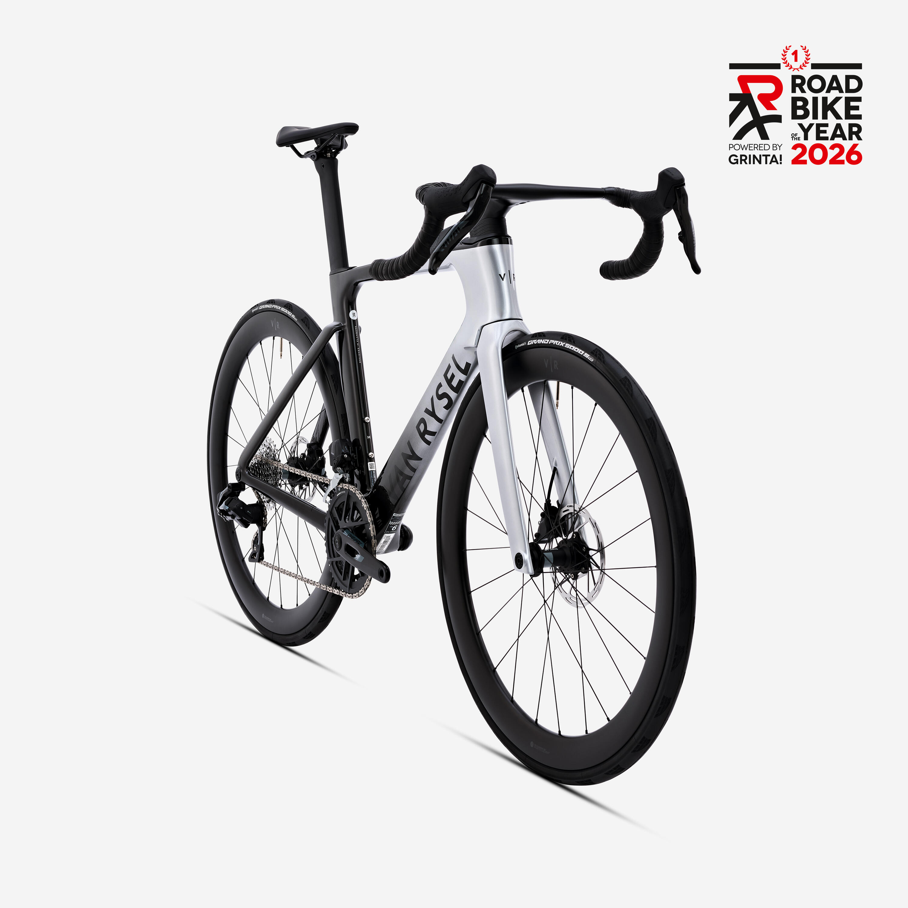 Rennrad SRAM Rival AXS E1 2x12v Leistungsmesser, RCR-F Pro Grau 2/17
