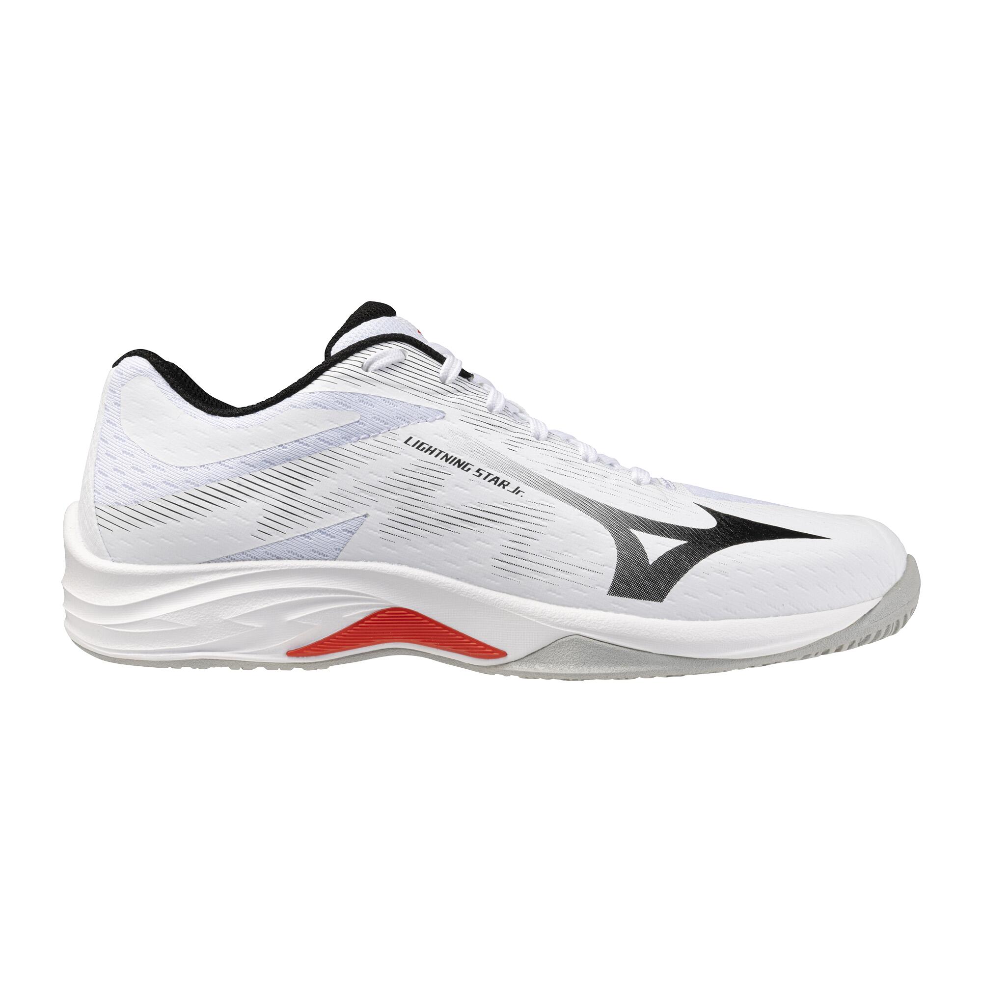 Scarpe pallavolo bambino LIGHTNING Z nere bianche 4/6