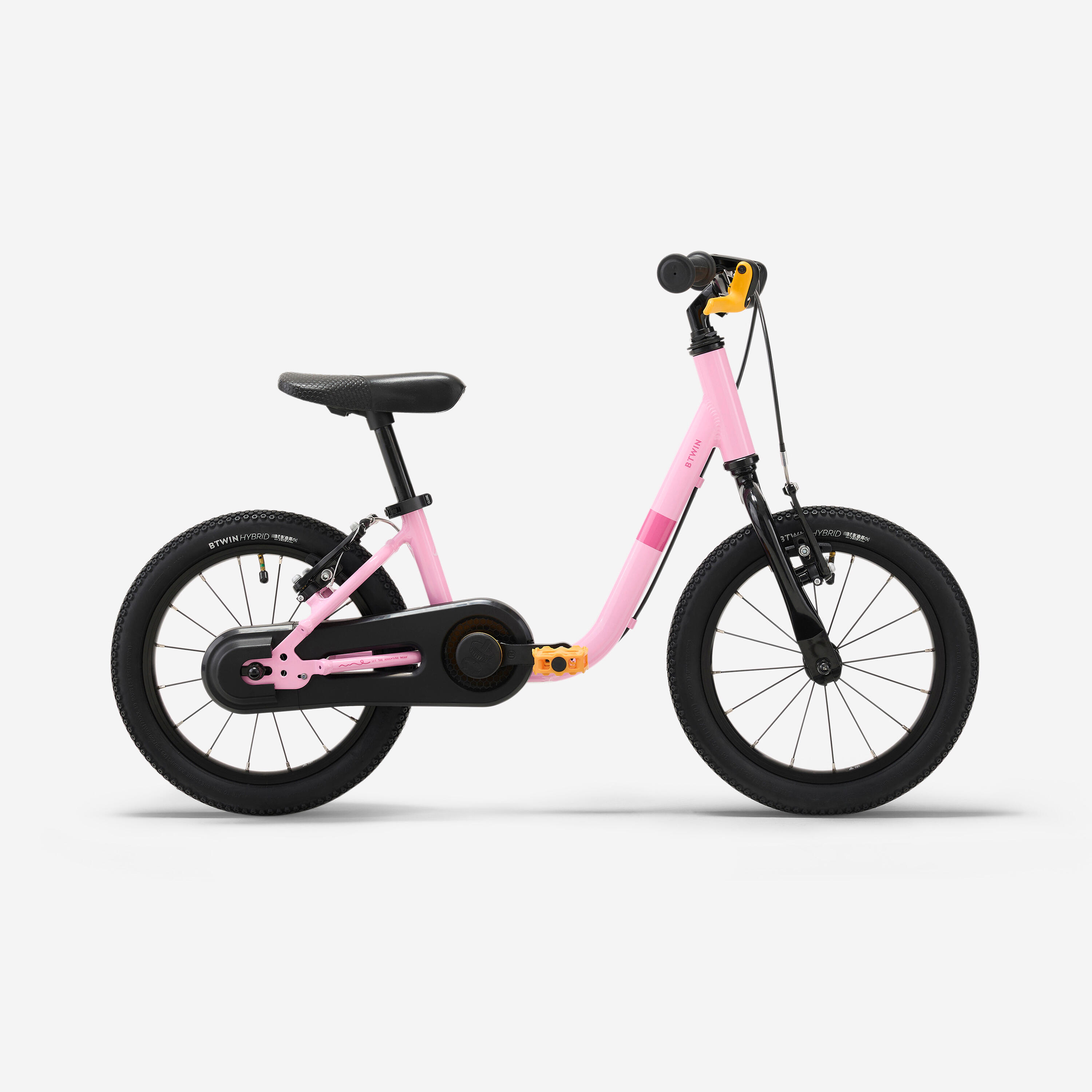Kinderfahrrad 2-in-1 Laufrad 14 Zoll Discover 900 rosa - Decathlon