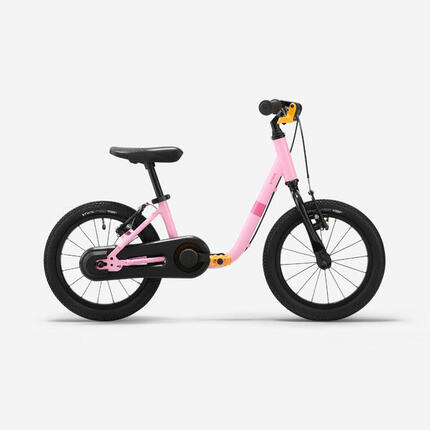 Vélo enfant 2en1 draisienne 3-5 ans 14 pouces - Discover 900 rose