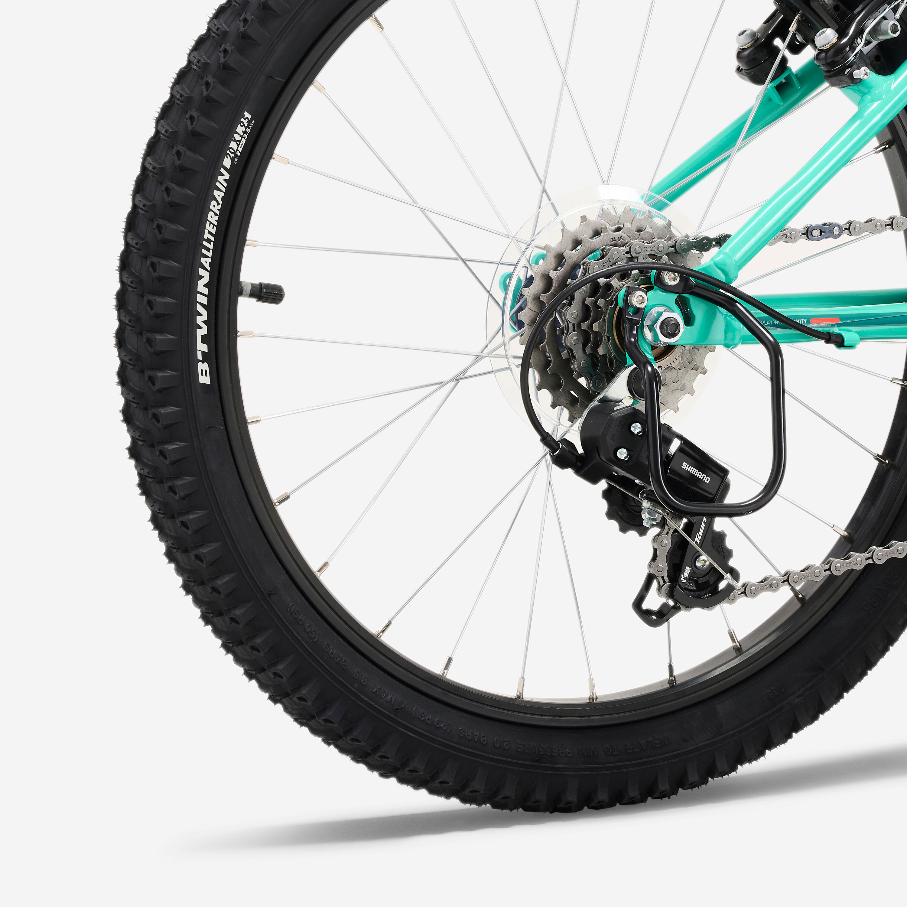 Mountainbike Kinder 20" Expl 500 grün 6-9 Jahre 8/16