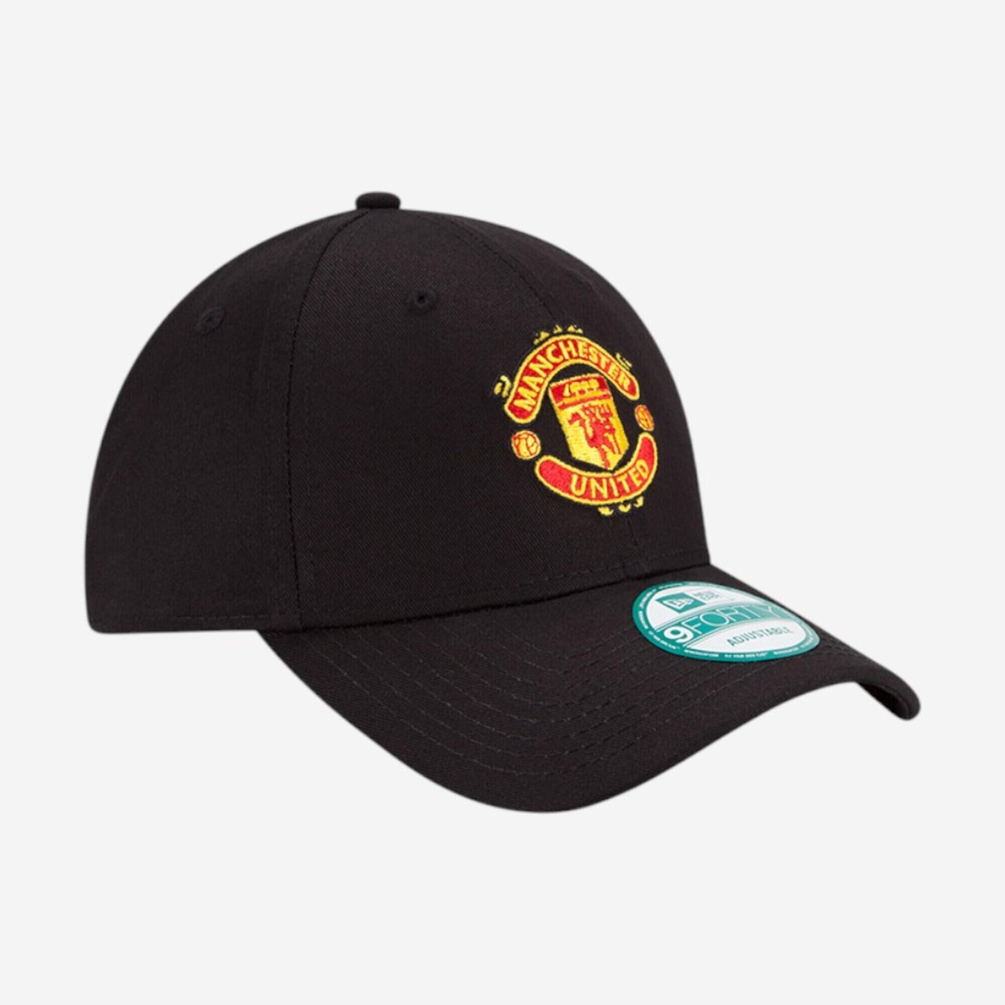 Football-Cap für Erwachsene – Manchester United FC schwarz 3/4