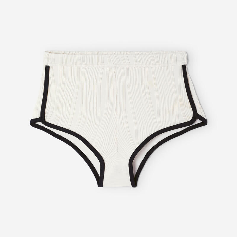 Slip de baie surf shorty talie înaltă Caro Bonbon Alb Damă