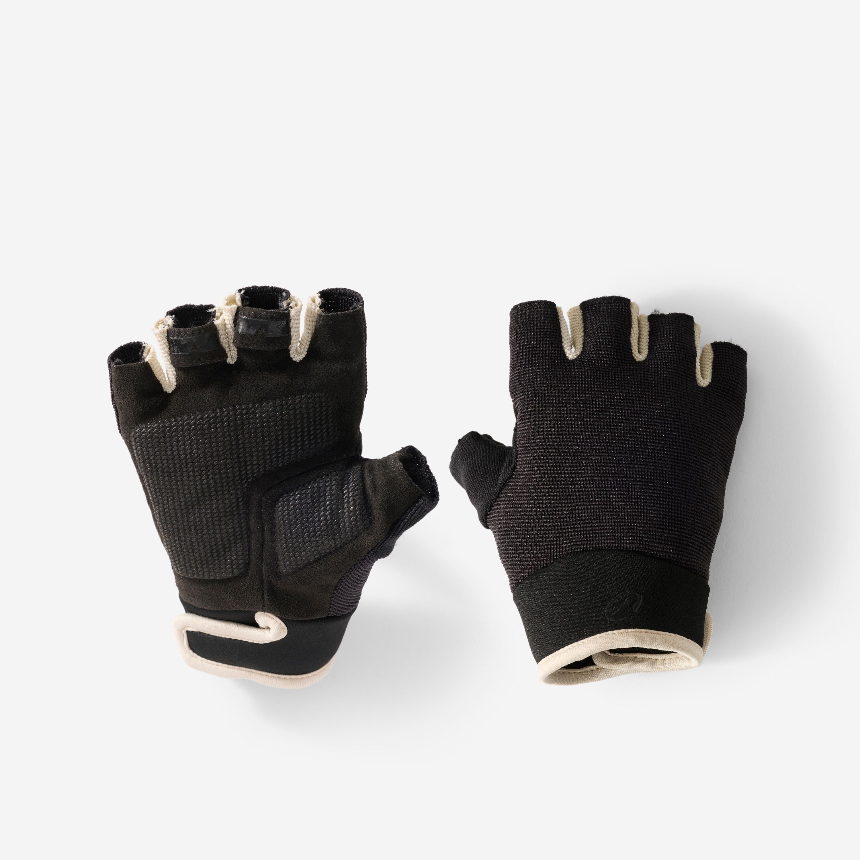 Gants velo enfant 500 noir 8-12 ans noir