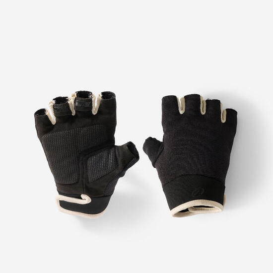 Gants velo enfant 500 noir 8-12 ans noir