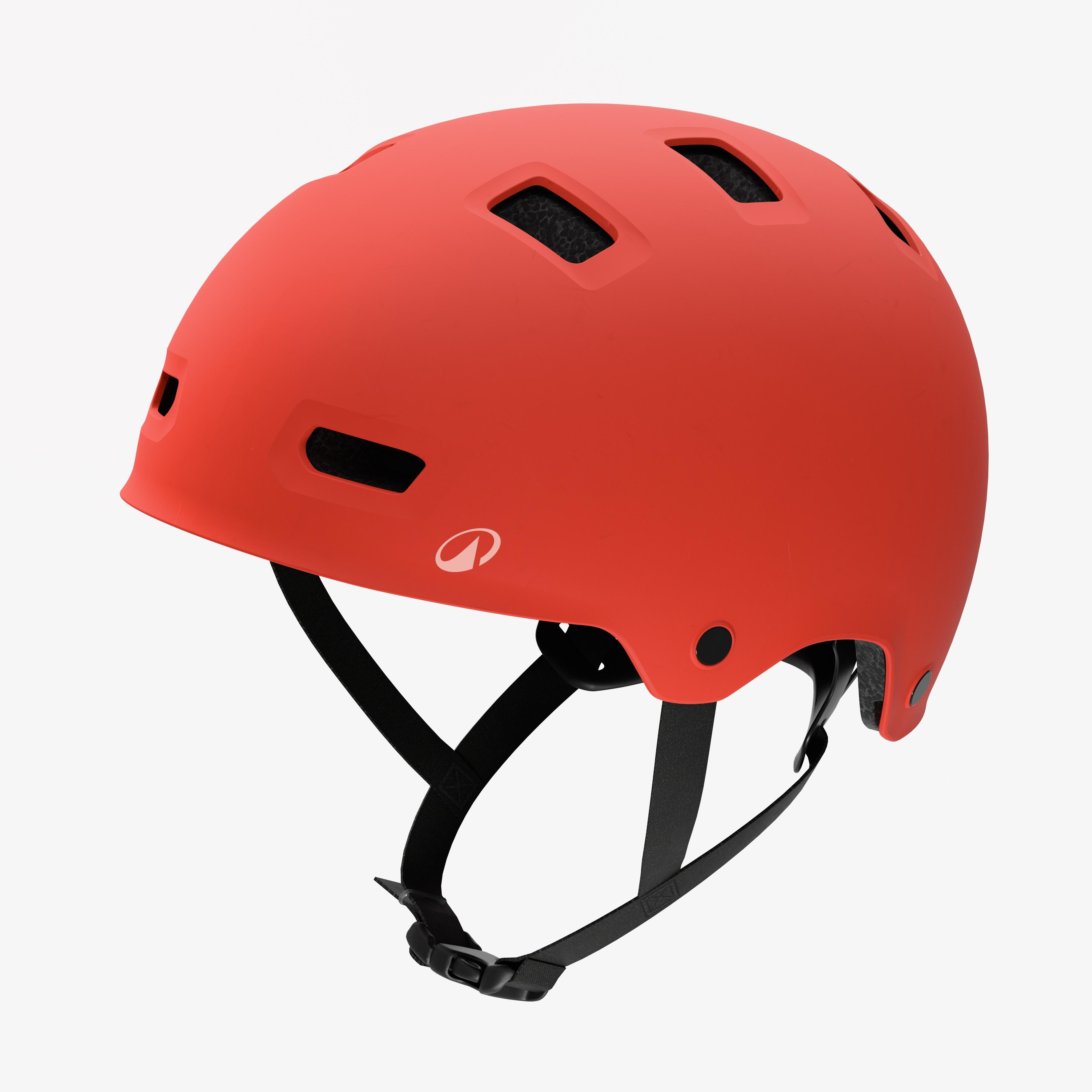 BTWIN Detská cyklistická prilba Move 500 47-59 cm oranžová S 52-55 cm