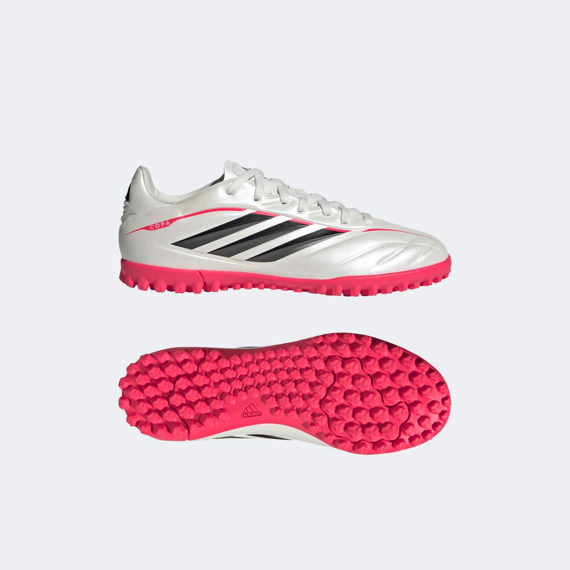 Scarpe calcio bambini COPA PURE IV CLUB TURF bianche 3/10