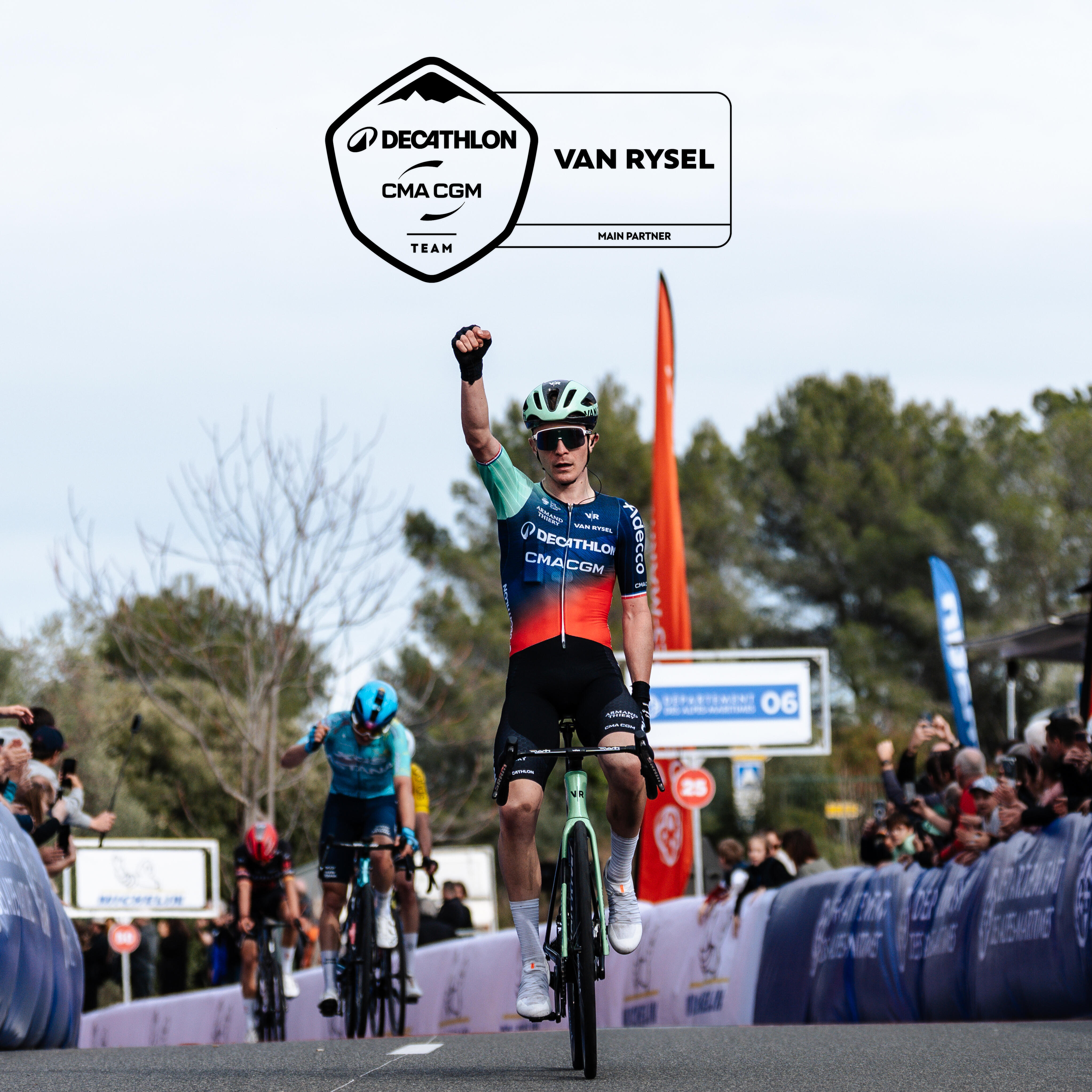 Road Cycling Cap, Decathlon CMA CGM Official - VAN RYSEL