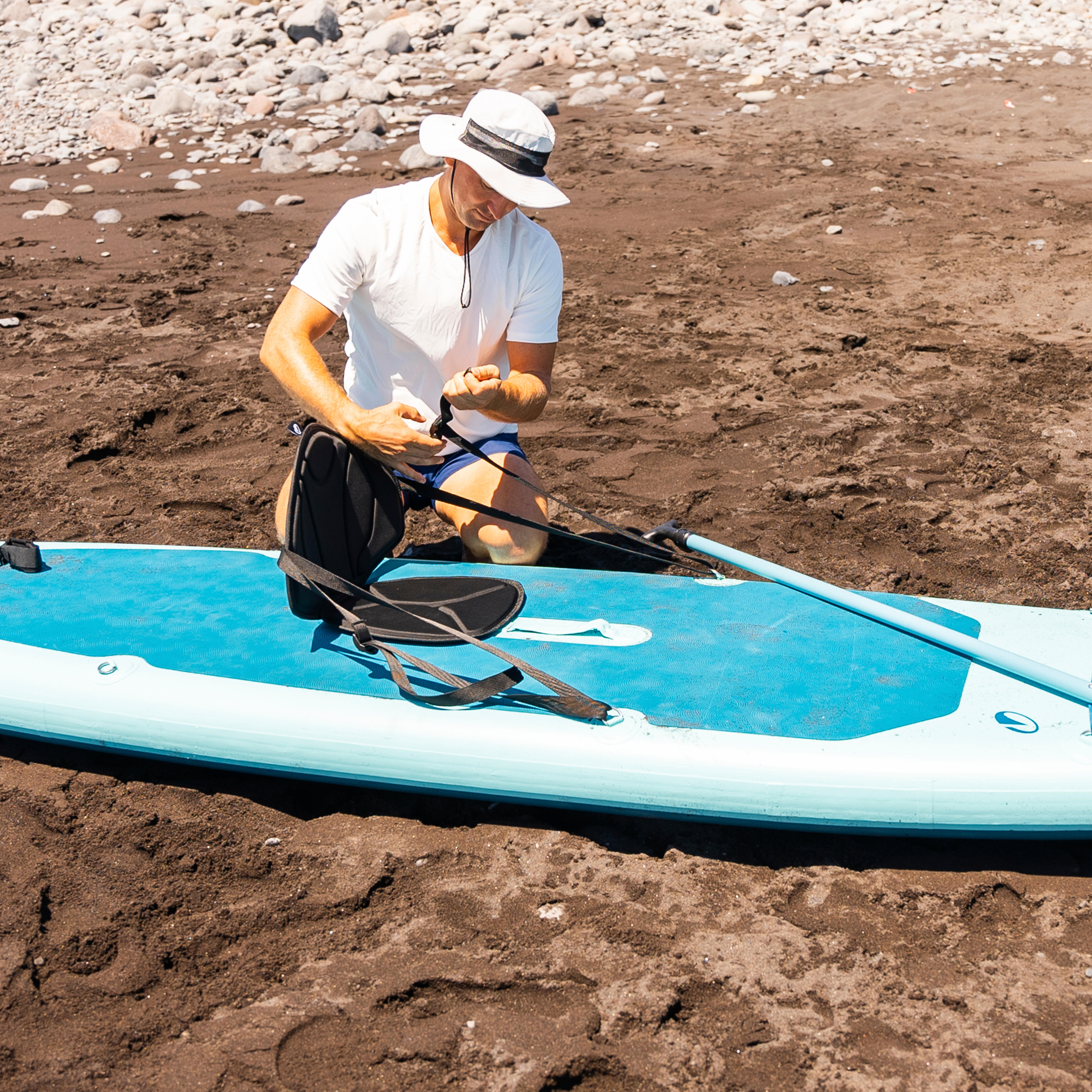 Siège de planche à pagaie double accroches - noir - DECATHLON